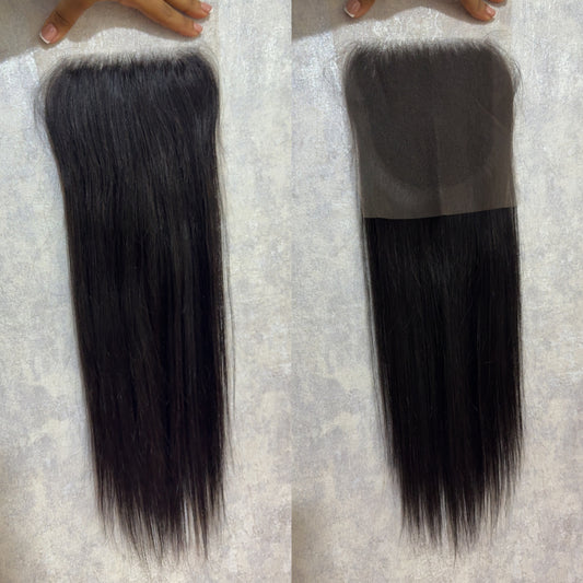 Frontal 5x5 cabello humano Encaje transparente