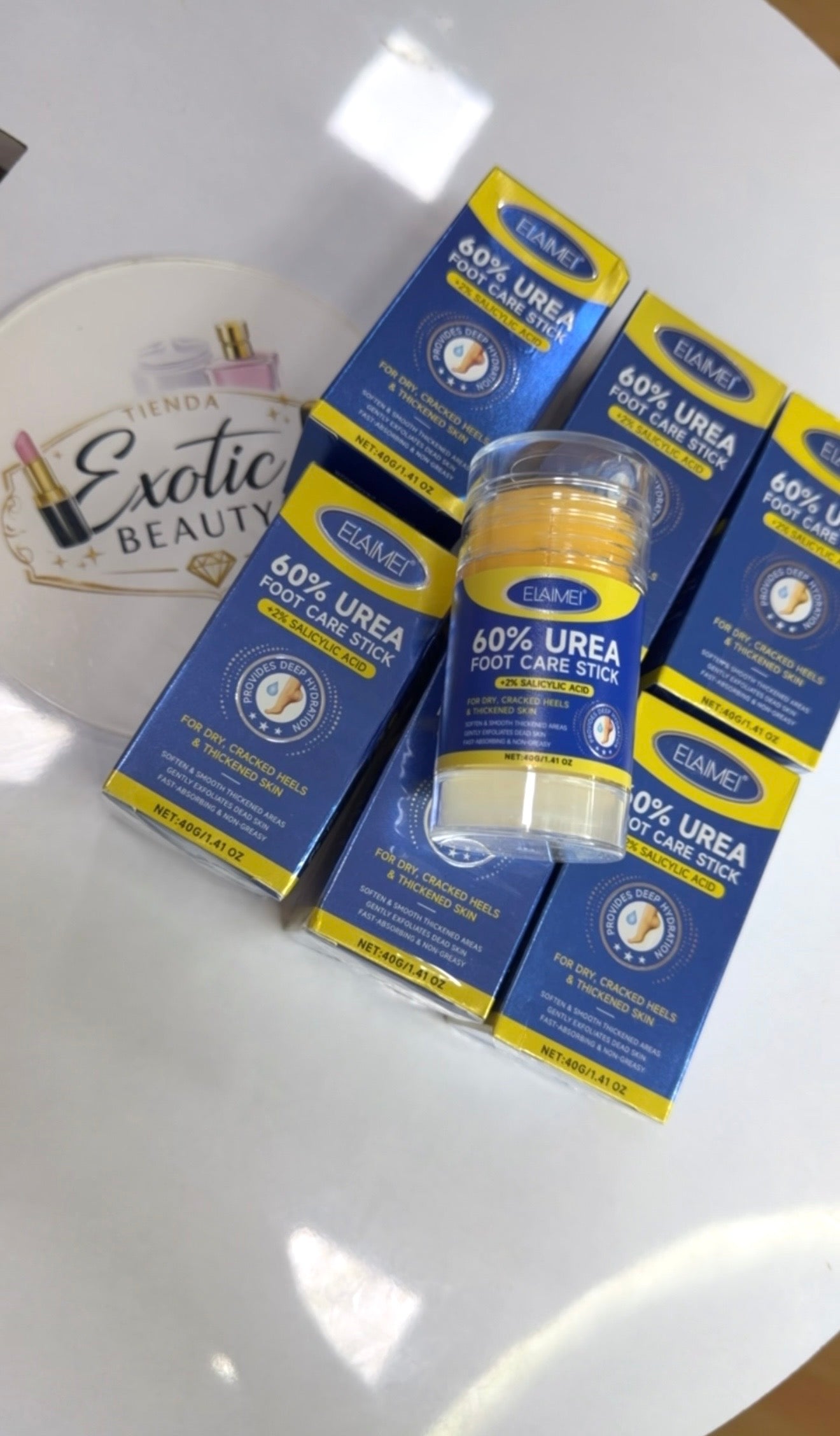 Barra Reparadora para Talones Agrietados – Urea 60% ✨
🦶🏽