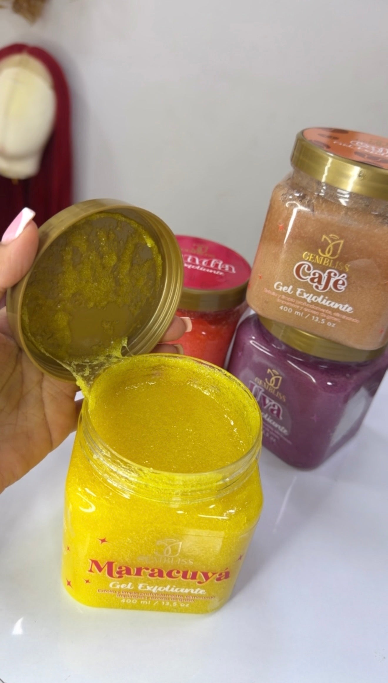 Gel exfoliante 🍇🍉🛀