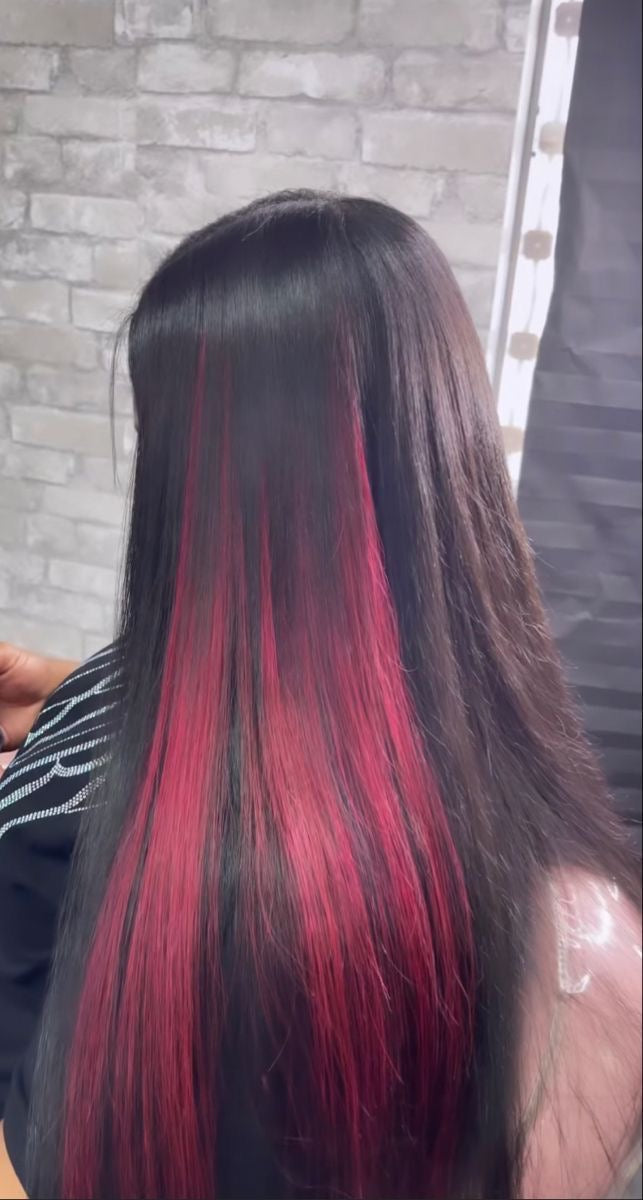 Cabello fucsia para iluminaciones Largo 30