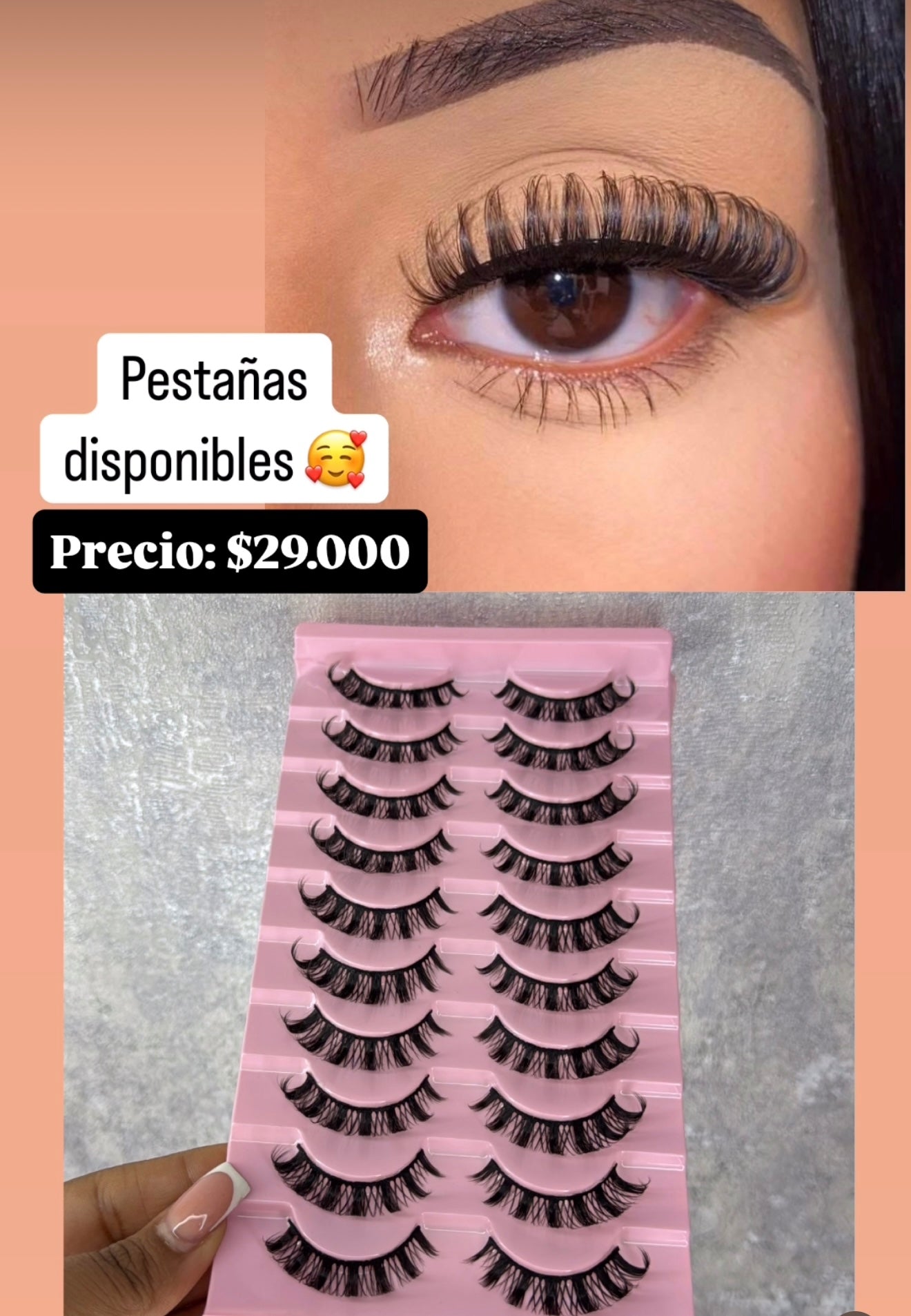 Pestañas punto a punto