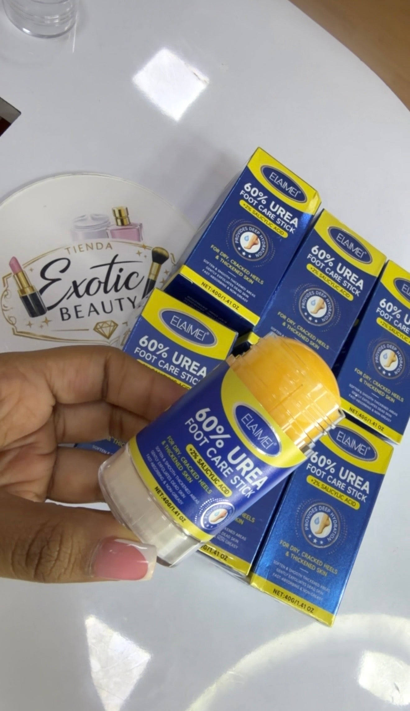 Barra Reparadora para Talones Agrietados – Urea 60% ✨
🦶🏽