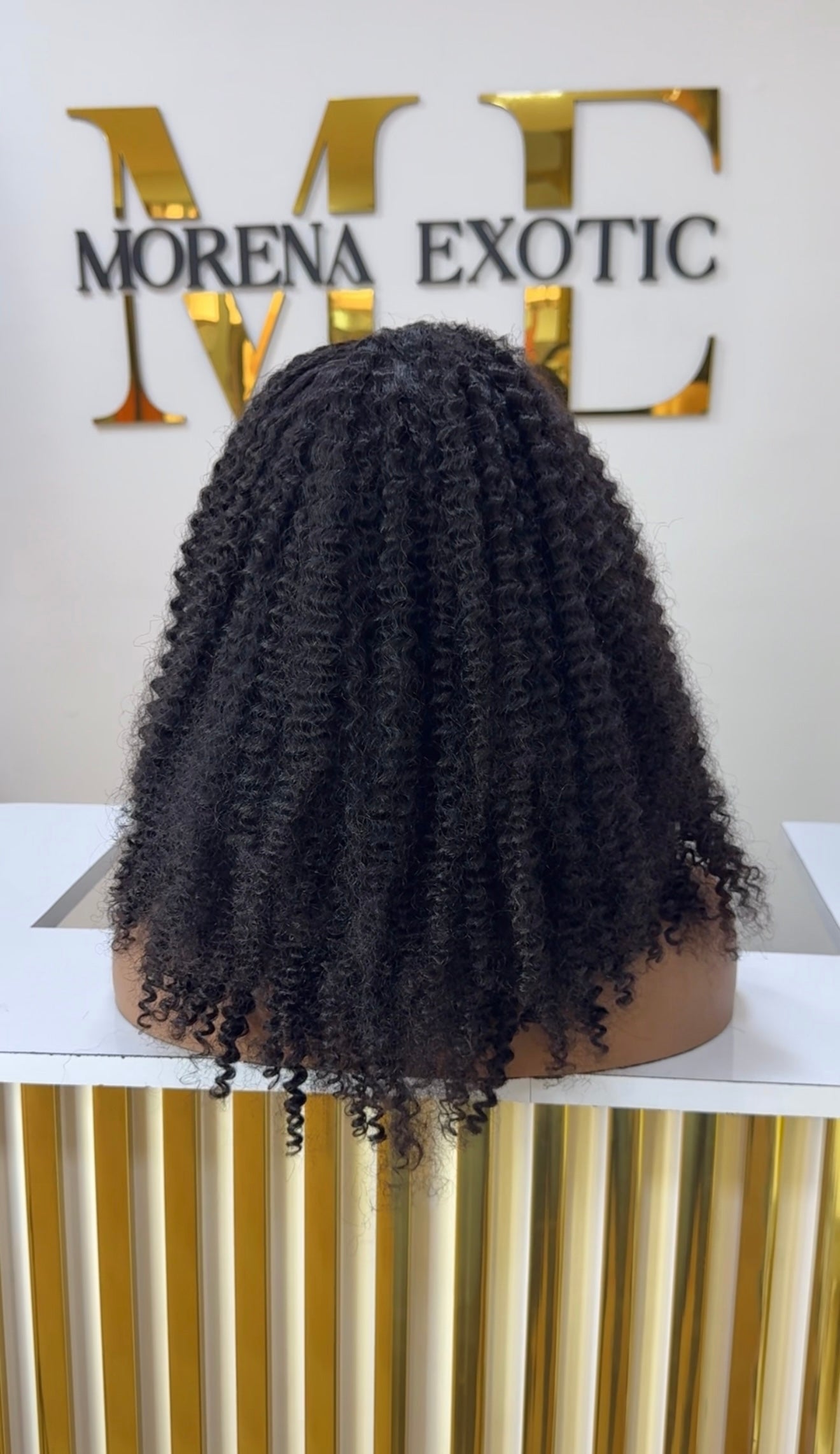 Media peluca afro kinky