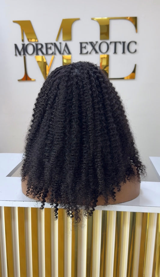 Media peluca afro kinky