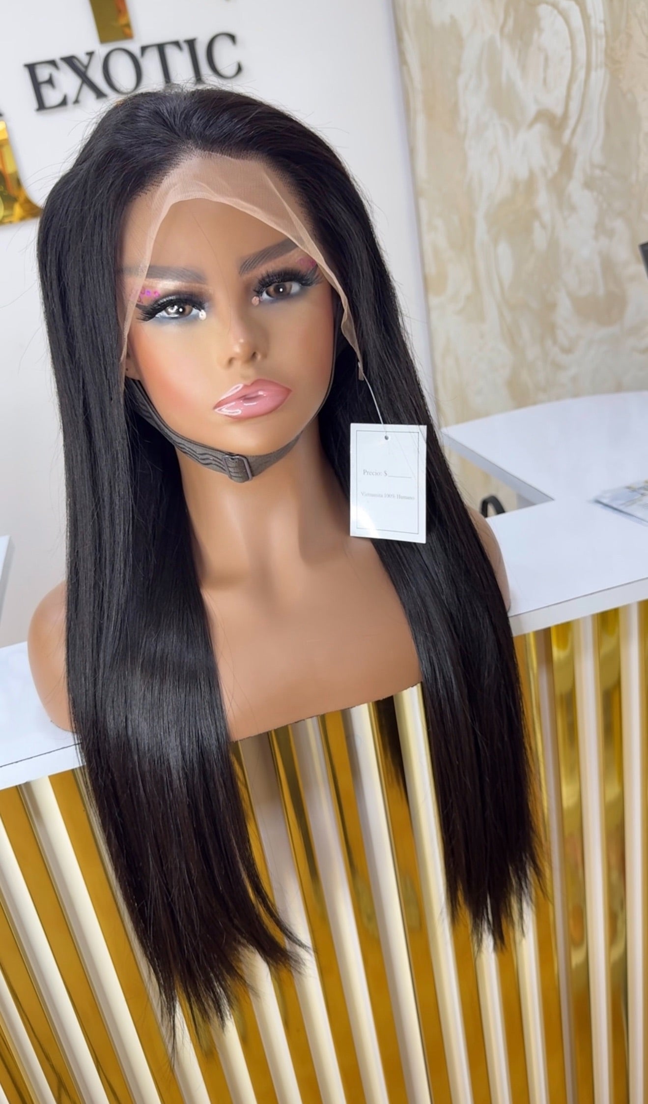 Largo 24 Frontal 13x4 negro