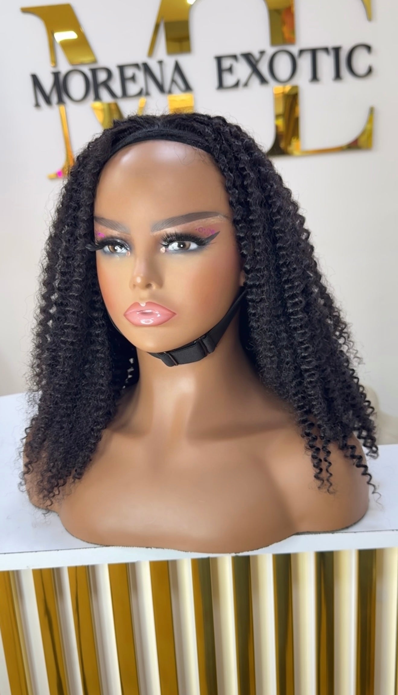 Media peluca afro kinky