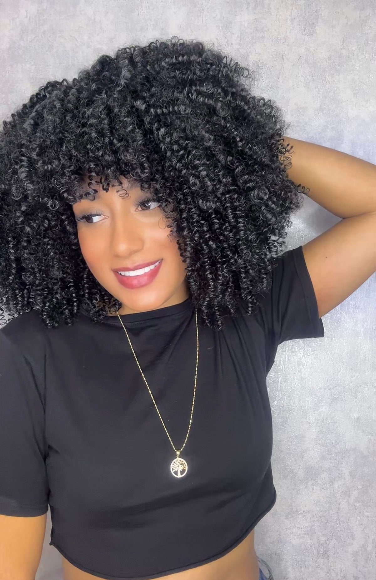 Peluca afro, Largo 12 Fibra orgánica