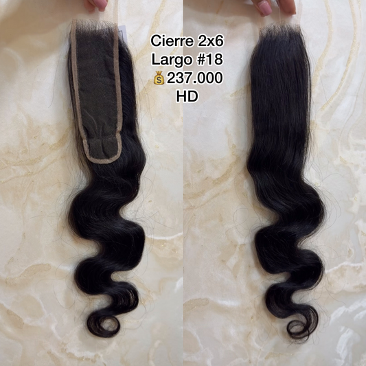 Cierre 2x6 Largo 18 HD