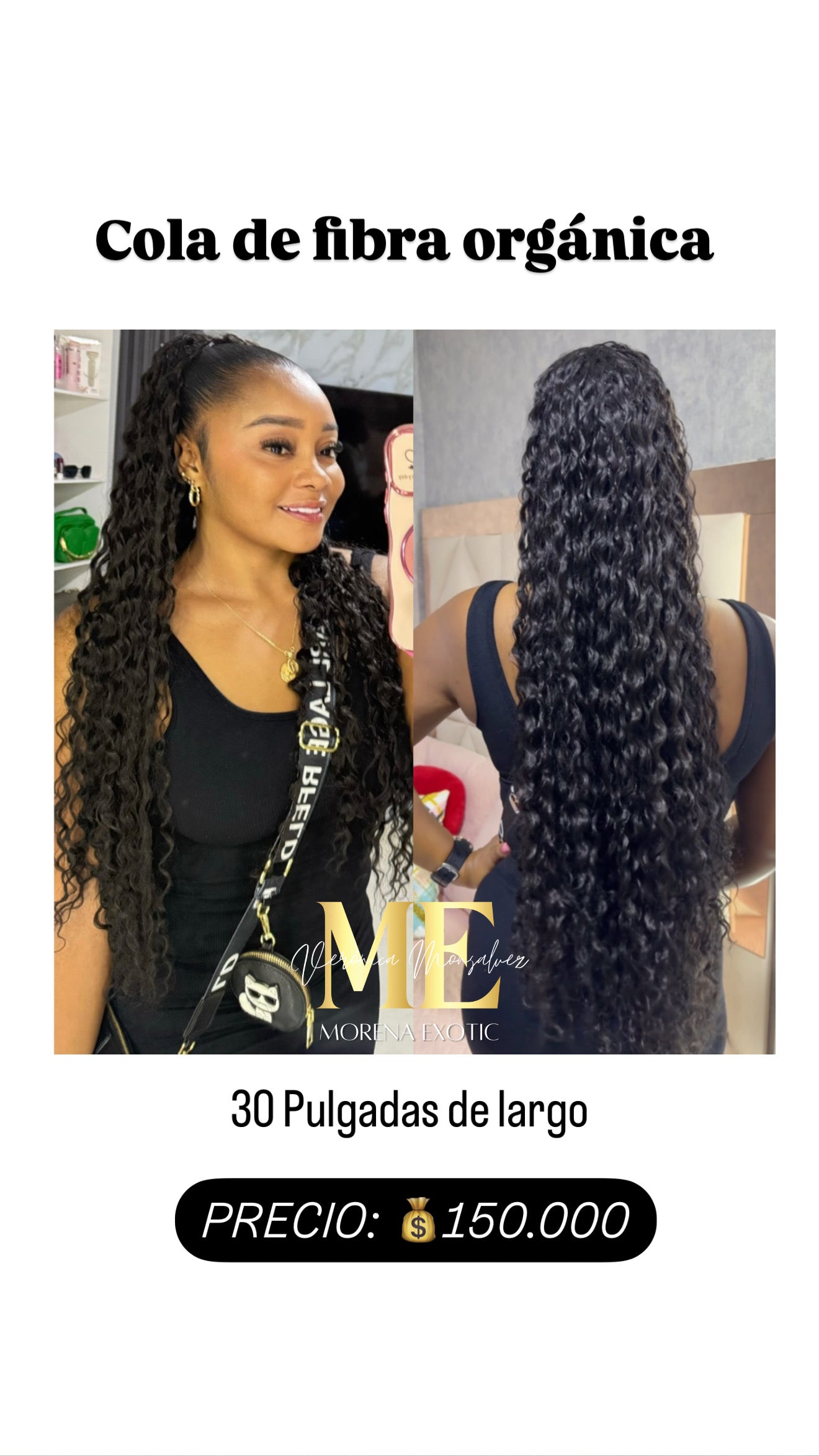 Crespa largo 30 fibra orgánica