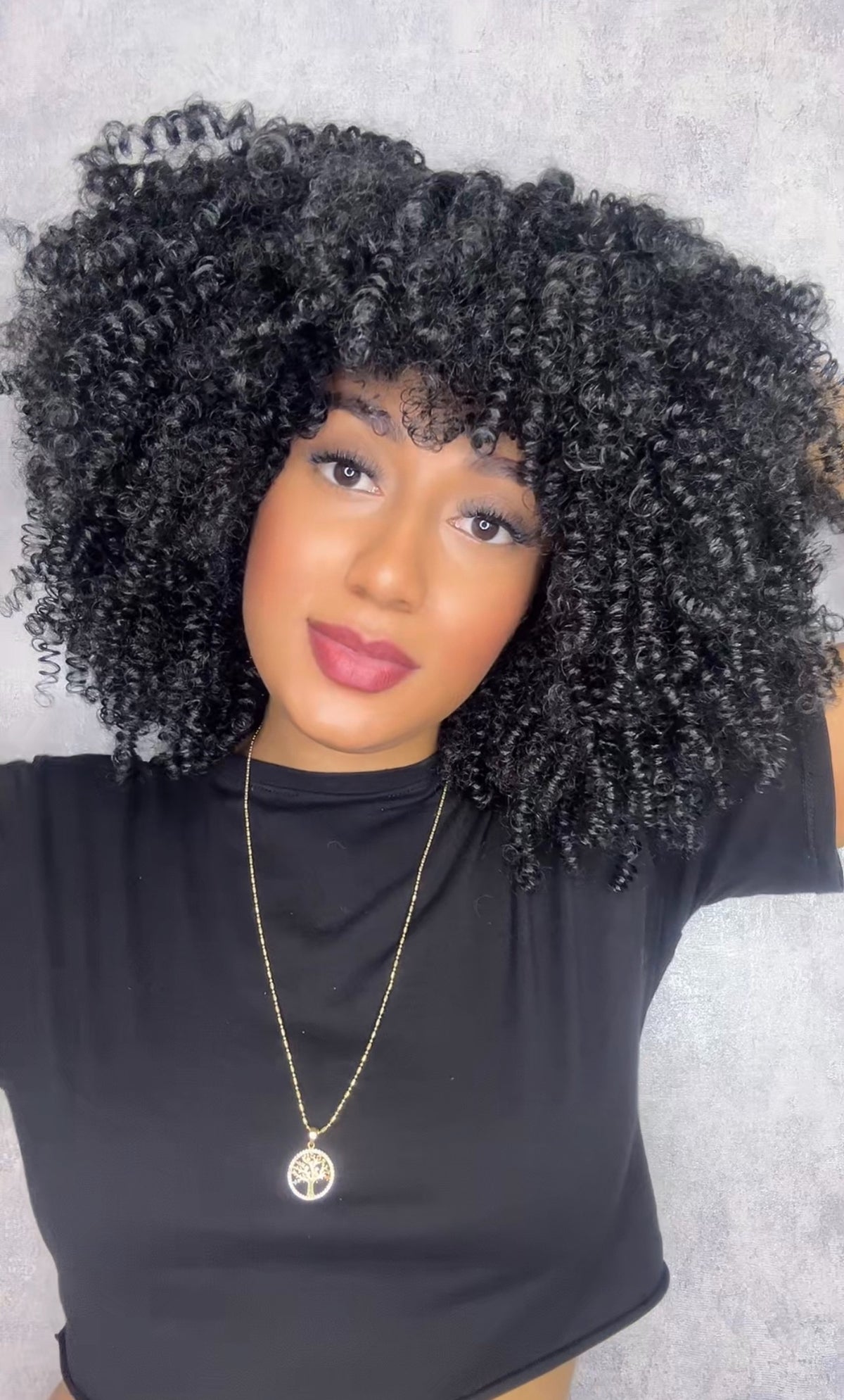 Peluca afro, Largo 12 Fibra orgánica